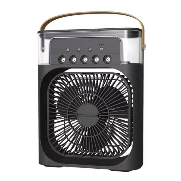 7f04ea17ac478998 Modern portable LED night light humidifier USB electric 3 in 1 fan for room, kitchen, office home-appliance