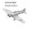 3D Metal Military J-20 J-10B SU-34 KA-50 Fighter UFO RAH-66 Helicopter DIY Handmade Assemble Model Jigsaw Puzzles