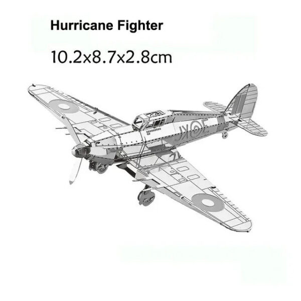 3D Metal Military J-20 J-10B SU-34 KA-50 Fighter UFO RAH-66 Helicopter DIY Handmade Assemble Model Jigsaw Puzzles