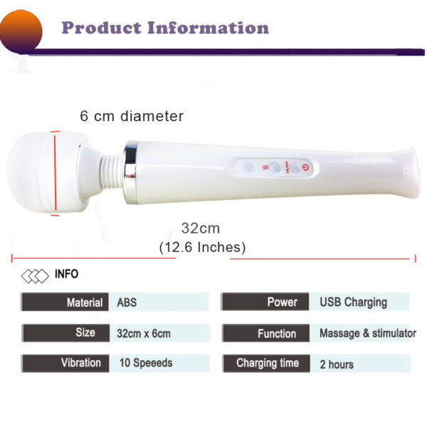 Powerful Magic Wand Vibrators Women Clitori Stimulator Big AV Stick Vibrator Female G Spot Massager Adult Sex Toys for Woman