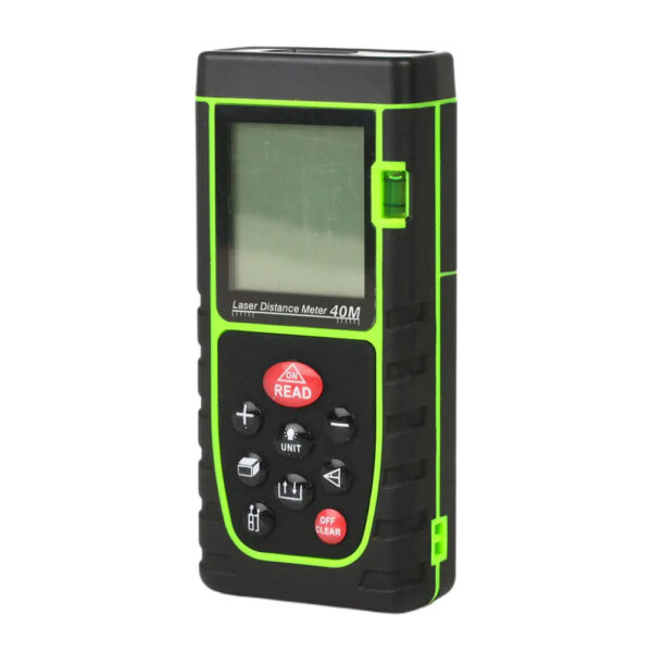 7f25f105b4b3c8bb Building Ruler Portable Device Backlit LCD Laser Range Finder ±2mm Accuracy Measure Area Volume Pythagorean