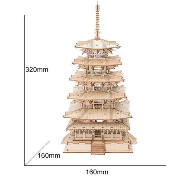 7f2cb3196b300462 Robotime 3D Wooden Puzzle Game Big Ben Tower Bridge Pagoda Building Model Toys For Children Kids Birthday Gift