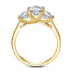 7f43c25a12d8d9f7 Yellow Gold Moissanite Rings for Women Total Is 2ct D Color VVS1Eternity Engagement Jewelry With Certificate Original Trend Gift
