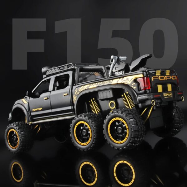 1:24 Pickup Trucks Boys F150 Raptor Diecast Metal Model Car with Sound Light for Kids Age 3 Year and up Blue