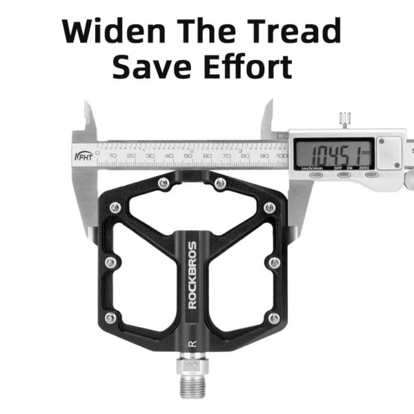 7f7d7104bd7ed92f ROCKBROS Bike Pedals Aluminum Alloy Anti-slip Bicycle Pedals Ultralight Sealed Bearing One-piece MTB Road Mountain Cycling Pedal