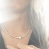 High Quality 45cm Length Sier Color Charm Necklace Snake Chain Fit Brand Original Pendant Necklaces For Women Jewelry Making