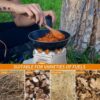 Lixada Compact Folding Wood Stove for Outdoor Camping Cooking Picnic