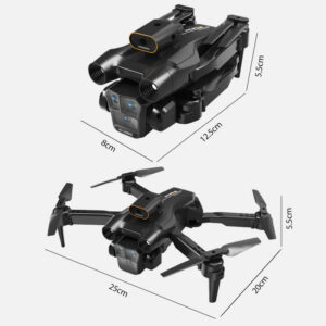 7f9c1a9267627da7 New M4 Drone 4K Professinal With Wide Angle Triple HD Camera Foldable RC Helicopter WIFI FPV Height Hold Apron Sell
