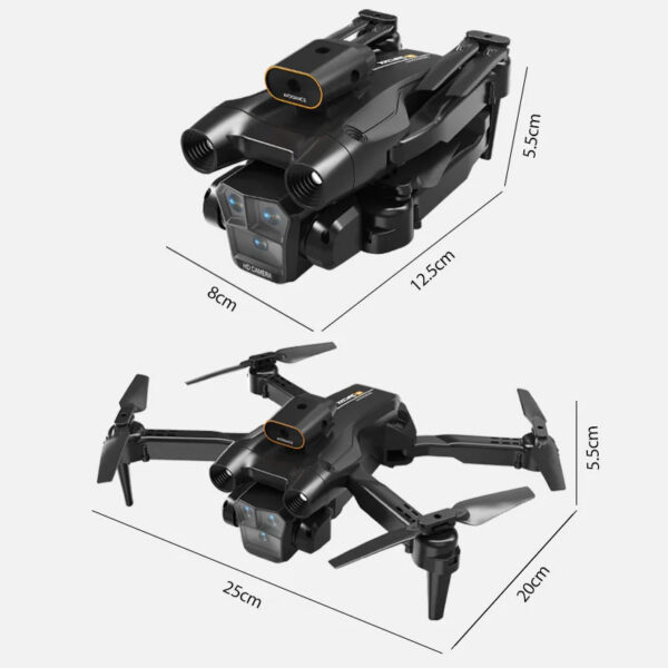 7f9c1a9267627da7 New M4 Drone 4K Professinal With Wide Angle Triple HD Camera Foldable RC Helicopter WIFI FPV Height Hold Apron Sell