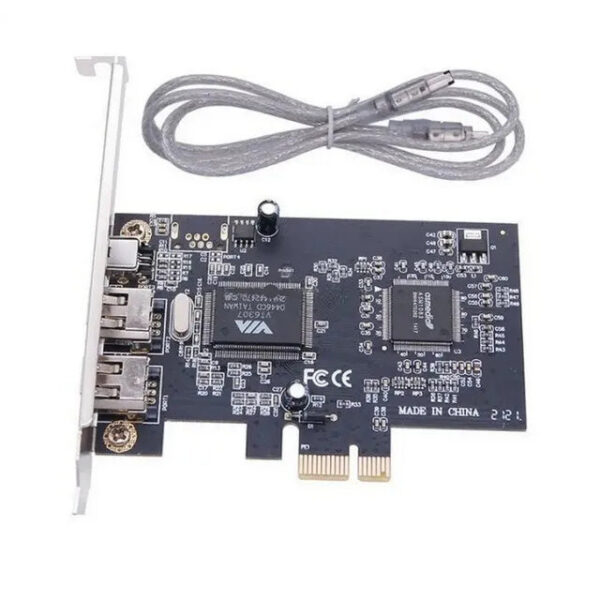 7fa716a6af5248cc Motorcycle Electronic Accessories PCI-E Video Camera DV Capture PCIE 1X 1394 Fire Wire Card Driverless