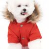 7fb04690037a0245 Cat Dog Doggie Down Jacket Hoodie Coat Pet Clothes Warm Clothing for Small Dogs Winter Black L