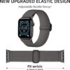 7fb86d0511214bf9 DaQin 3 Pack Elastic Bands Compatible with Apple Watch Band 45mm 44mm 49mm 42mm 41mm 40mm 38mm Women Men, Soft Nylon Solo Loop Straps for Apple Watch SE iWatch Series 9/8/7/6/5/4/3/2/1/Ultra/Ultra 2