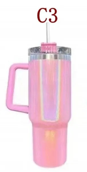 7fcce9560288b4b2 New Chocolate Gold US STOCK Cosmo Pink Quencher H2.0 Co-Branded 40oz Mugs With Handle Insulated Tumblers Lid Straw Stainless Steel Coffee Valentines Day Cup