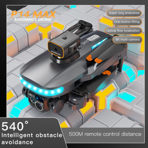 7fd69c0156f91a40 MIJIA P14 Max Drone 8K GPS Brushless Obstacle UAV Avoidance Return HD Aerial Photography 4Camera Remote Control Aerocraft