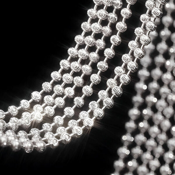 7fe5f71826d22896 MIQIAO Sterling Sier Italian Necklaces For Women Jewelry Ball Diamond Cutting Chain Female Necklace Long 40 45 50 55 60CM