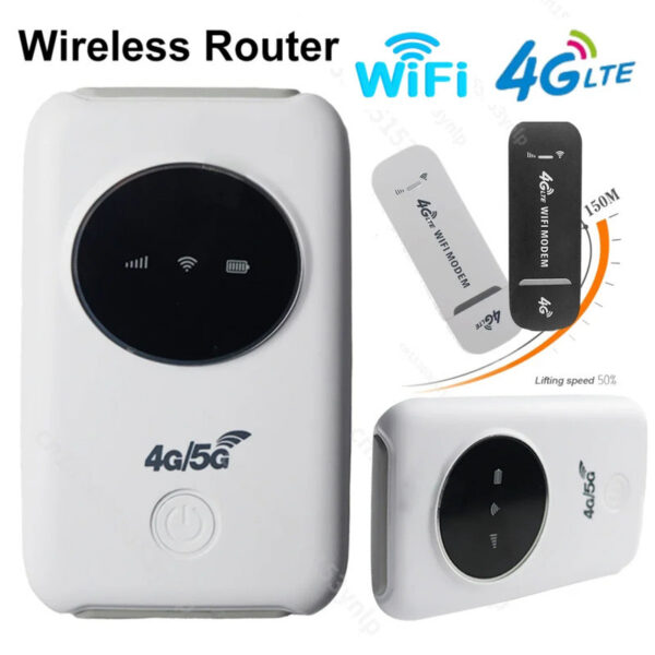 7fe8f027e5481eae 3200mAh 4G Router 150Mbps Mobile Broadband Wide Coverage with SIM Card Slot 10 Users Wireless LTE WiFi Modem