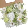 7feac2e07dba9f2e YYHUAWU Artificial Flowers Combo Set Fake Flower Leaf Box with Stems for DIY Wedding Bouquets Centerpieces Arrangements Baby Shower Party Home Decorations