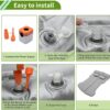 1 Set Car Air Mattress for Tesla Model Y Gray Inflatable Thickened Camping Bed Cushion Pillow Flocking Mattress