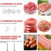 8009ae3c111f9d8b Metal Food Grinder Attachments for all KitchenAid chef and Cuisinart Stand Mixers SM-50 Series. Meat Grinders, Sausage Stuff