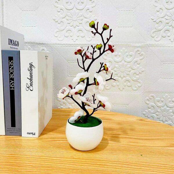 Artificial Bonsai Small Tree Simulation Pot Plants Fake Flowers Table Potted Ornaments Home Decoration Hotel Garden Decor