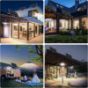 Solar Pendant Lights Outdoor Indoor with Remote 180LED Solar Shed Light Motion Sensor 5 Lighting Modes for Garage Patio Barn