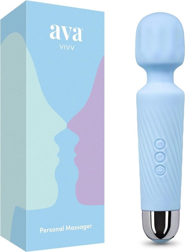 Ava Wand [Clit Stimulator Vibrators] Vibrator Woman Toy Gifts for Women 20 Patterns 8 Speeds of Pleasure Quiet & Small | Adult Sex Toys -Standard - Hot Pink