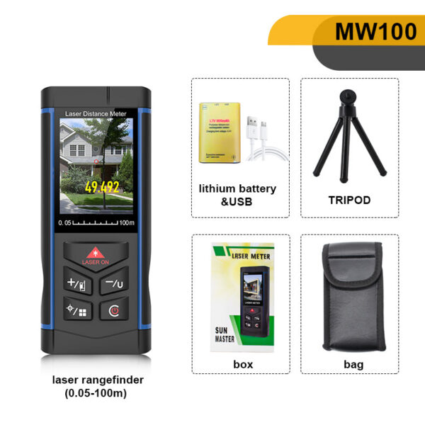 80345465ecfcc87e Handheld Outdoor Laser Rangefinder High Precision Measurement Color Screen Display Lithium Battery