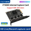 803f94e59aca1071 Acasis 4 Channel HDMI-compatible/SDI PCI-E Video Capture Card 1080p 60fps OBS Wirecast Live Broadcast Streaming Adapter Quad