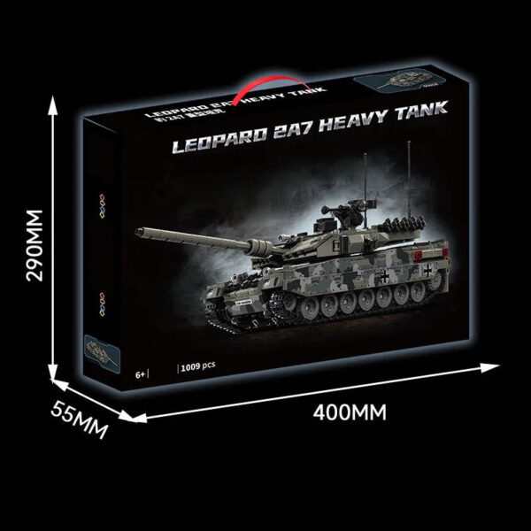 Military WW2 MOC 1009pcs Leopard 2A7 Army Main Battle Tank Soldiers Figures Building Blocks Bricks Set For Children Boys Gifts