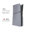 Limited Edition Grey Custom Replacement Faceplates with Skin &30th Anniversary Sticker ABS Cover Shell For PS5 Slim Console