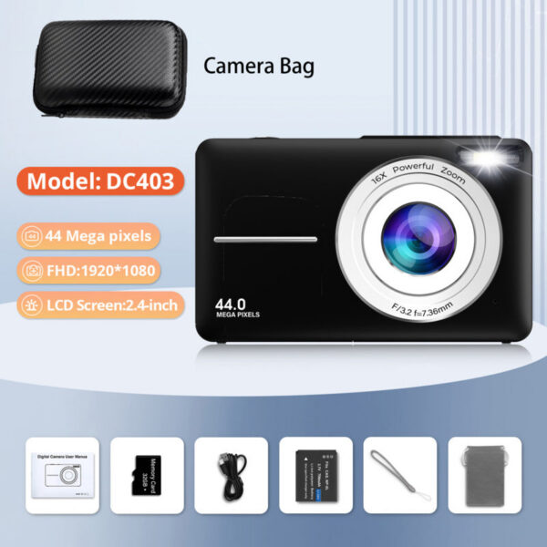 8050a88a7f46779d HD 1080P 2.4 inch digital Rechargeable with 16x Zoom Compact 44MP Cameras for kids Beginner Camera