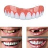 8062d4b917e58afc New False Silicone Upper & Lower Perfect Laugh Veneers Dentures Paste Fake Braces Comfortable Teeth