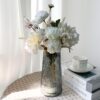 Faux Flowers in Vase,Artificial Flowers in Vase,Table Centerpieces for Dining Room,Flower Centerpieces for Tables,Fake Flowers with Vase,Kitchen Table Decor,Coffee Table Decor