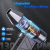 130000RPM Mini Jet Fan Electric Air Duster Adjustable wind speed Turbo Violent Blower Rechargeable with Light Car Cleaning