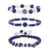 809f92be903125fc 3pcs/Set Body-Purifying Amethyst Bracelet Weight Loss, Yoga, Meditation - Healing Stone Jewelry for Women and Men
