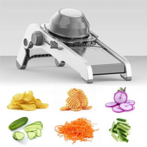 80a61502ce56a0b3 LMETJMA 18 in 1 Adjustable Mandoline Vegetable Slicer Stainless Steel Vegetable Slicer Julienne Slicer for Potato Onion JT214