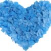 1000 Pcs Artificial Silk Rose Petals Decoration Wedding Party Turquoise Blue