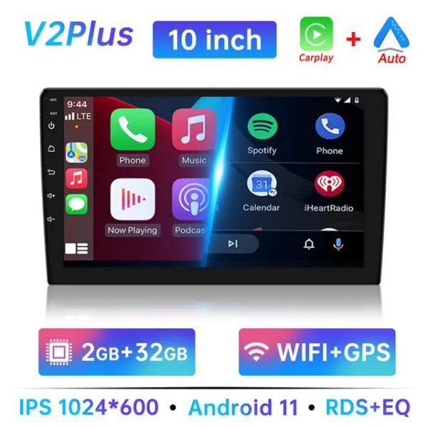 Android 11 Radio Autoradio 32G 2 Din 7"/9"/10" Universal WIFI GPS Car Audio Multimedia Player For Hyundai Nissan Toyota Kia