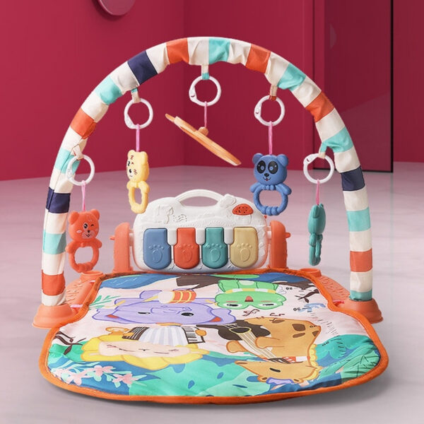 80d8b1ff5598f60d 77HD Musical Activity Center Kick & Piano Gym Play Boys Girls Tummy for Time Educational Folding Mat