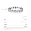 80e3a1e61f51840c Top Quality Luxury Original Real Solid 925 Sterling Silver Starshine Finger Ring Authentic Jewelry For Women Wedding Gift