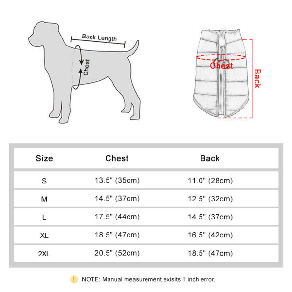 Warm Cotton Dog Vest Clothes Chihuahua Pet Clothing Autumn Winter Jacket Coat Outfit For Small Medium Dogs Cats Pug