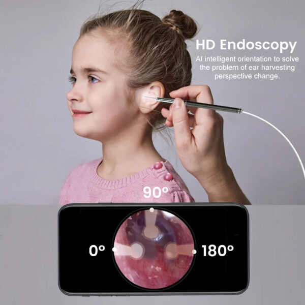 80e8815198d7f4c6 Care Supply Smart Cleaner Endoscope Spoon Camera Ear Picker Cleaning Wax Removal Visual Earpick Wifi Mouth Nose Otoscope Support Android 230524