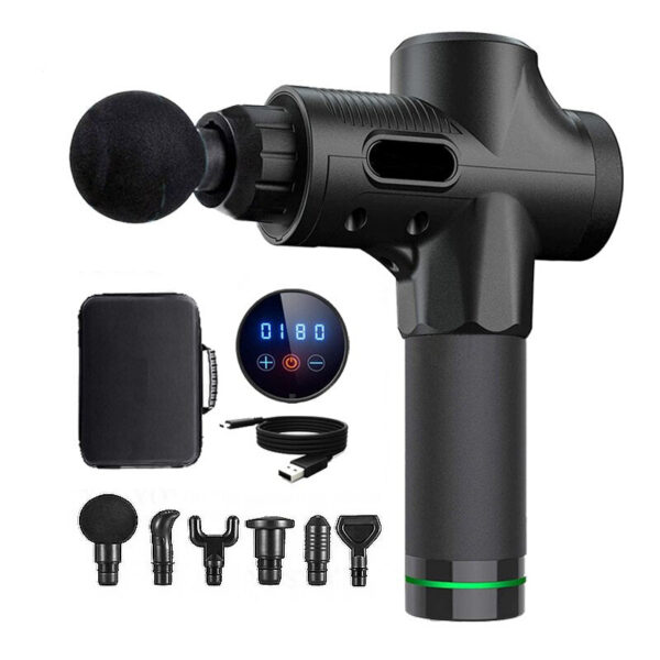 810848ad63b376f2 Deep Muscle Massage Gun Electric Percussion Pistol Massager For Body Neck Back Leg Fiess Tool 30 Levels