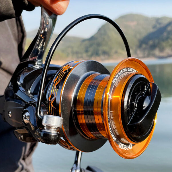 Fishing reel 12000 10000 9000 Metail e cup 30KG Max Drag Long Shot Saltwater Spinning Reel Coil