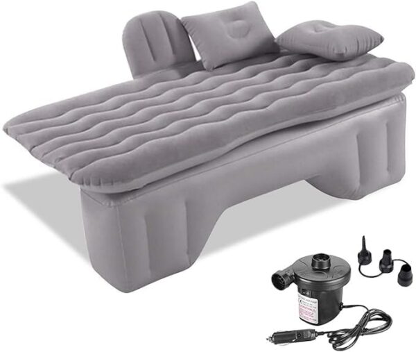 Car Air Mattress Back Seat for Cadillac XT5 XT6 XT4,Double Side Flocking Car Bed Portable Air Mattress Car Sleeping Mattress Car Accessories Cars Camping Bed,Off White