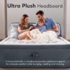 814404b1a0bdabbc Intex 64447ED Dura-Beam Deluxe Ultra Plush Air Mattress with Headboard: Fiber-Tech – Queen Size – Built-in Electric Pump – 18in Bed Height – 600lb Weight Capacity