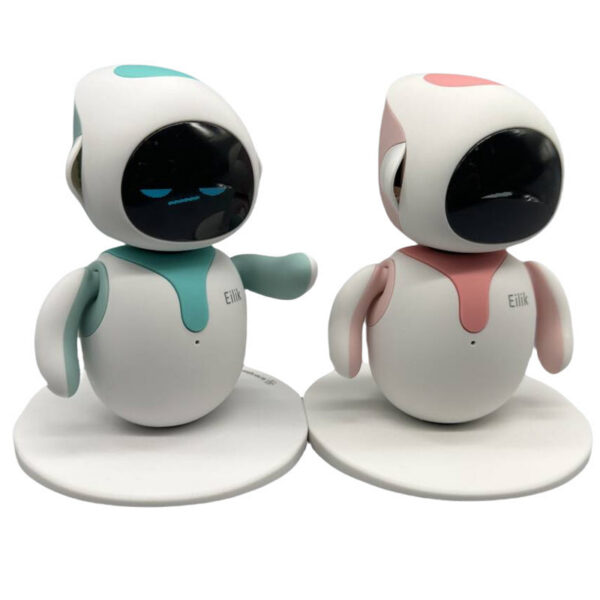 Original Eilik Smart Electronic Automation Ai Robot Emotional Interaction Vocal Multiple Mode Cute Blue and Pink Gift