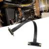 PCIE Dual 90 Degree Right Angle PCIe 3.0 to X1 Extension Cable 8Gbps PCI Express 1X Riser Card 20cm
