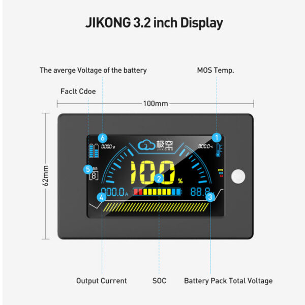 3.2 inch Screen Display for JIKONG all BMS