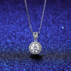 816dc2766009485d BIJOX STORY Moissanite Diamond Pendant Necklaces For Women Sterling Sier Chain Trending Iced Bling Wedding Jewelry
